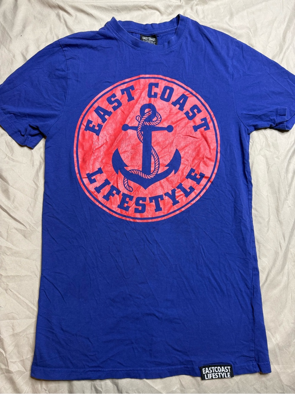 East Coast Lifestyle Men’s Royal Blue Anchor Graphic Tee
